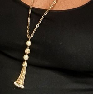 Long beautiful tassel necklace